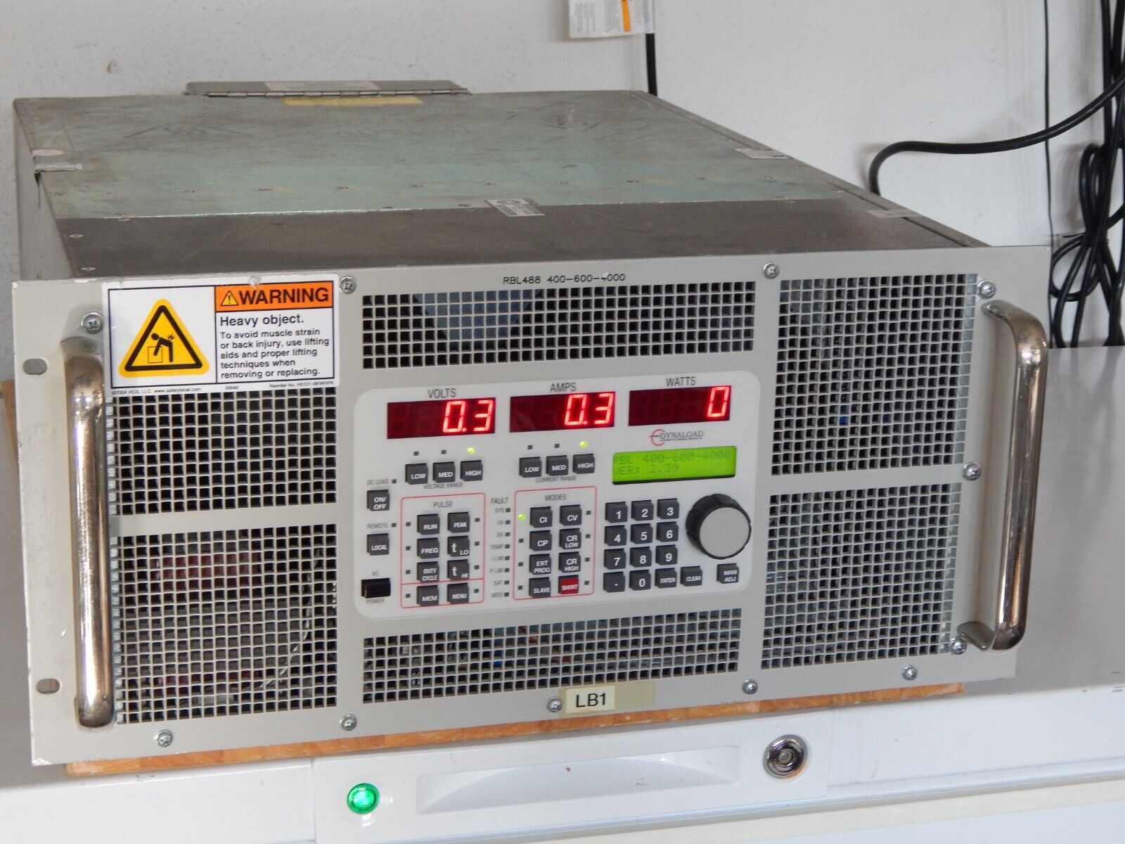 TDI Dynaload RBL488 400-600-4000 DC Electronic Load w/GPIB, 2 in stock TDI Dynaload RBL488 400-600-4000 DC Electronic Load w/GPIB, 2 in stock